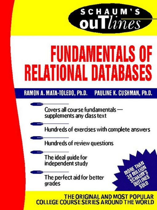 Title details for Fundamentals of Relational Databases by Ramon Mata-Toledo - Available